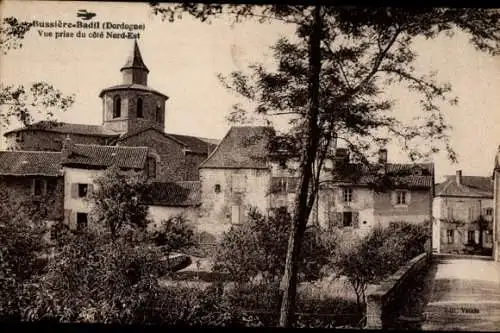 Ak Bussière Badil Dordogne, Vue prise du cote Nord-Est