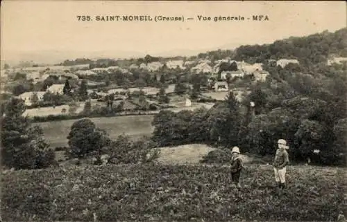 Ak Saint-Moreil Creuse, Gesamtansicht