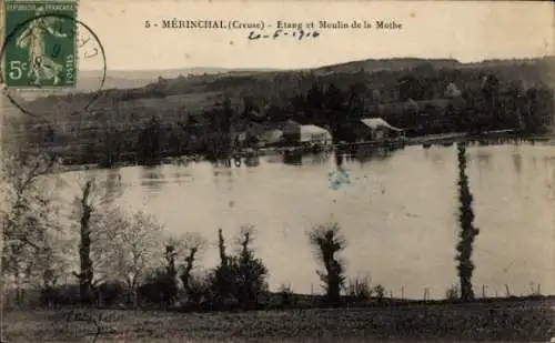 Ak Mérinchal Creuse, Etang et Moulin de la Mothe