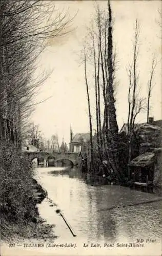 Ak Illiers Eure et Loir, Pont Saint-Hilaire, Loir