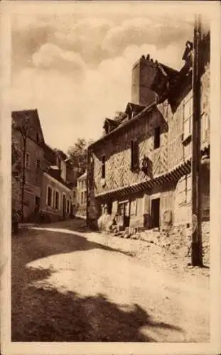 Ak Châteaudun Eure et Loir, Rue Porte d'Abas, Maison de la Vierge