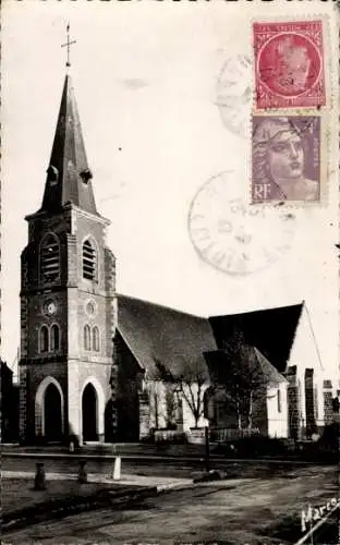 Ak Champrond Eure et Loir, Kirche St. Sauveur