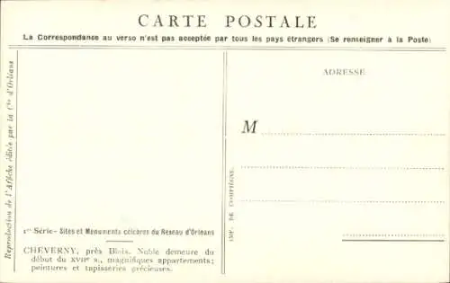 Künstler Ak Duval, C., Cour-Cheverny Loir-et-Cher, Les Chateaux de la Loire, Automobile Circuits