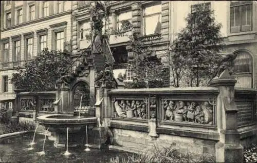 Ak Köln am Rhein, Heinzelmännchen-Brunnen