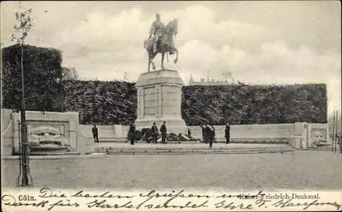 Ak Köln am Rhein, Kaiser-Friedrich-Denkmal