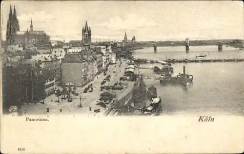Ak Köln am Rhein, Panorama
