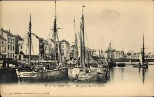 Ak Blankenberghe Blankenberge Westflandern, Fischerboote