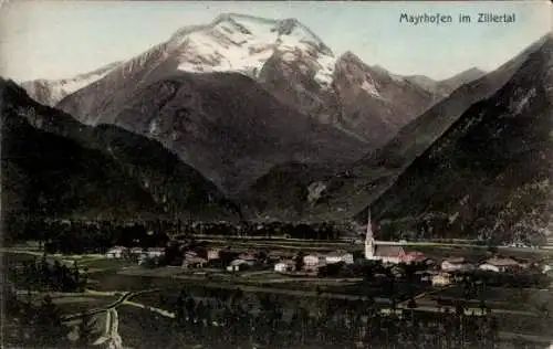 Ak Mayrhofen im Zillertal Tirol, Gesamtansicht