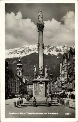 Ak Innsbruck in Tirol, Maria-Theresienstraße, Nordkette