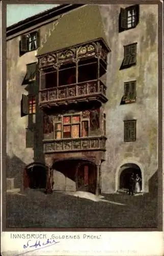 Künstler Ak Diemer, Zeno, Innsbruck in Tirol, Goldenes Dachl