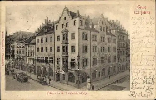 Ak Berlin, Friedrichstraße Ecke Taubenstraße, Nürnberger Hof