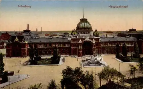 Ak Nürnberg in Mittelfranken, Hauptbahnhof