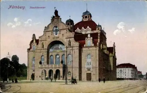 Ak Nürnberg in Mittelfranken, Stadttheater