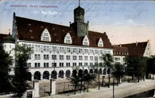 Ak Nürnberg in Mittelfranken, Neues Justizgebäude