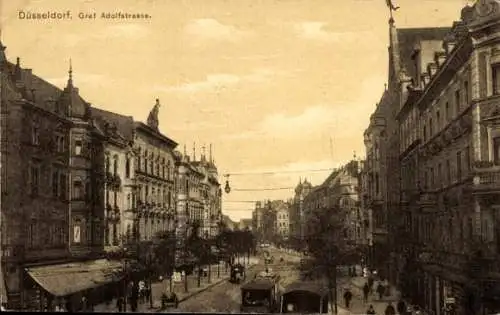Ak Düsseldorf am Rhein, Graf Adolfstraße