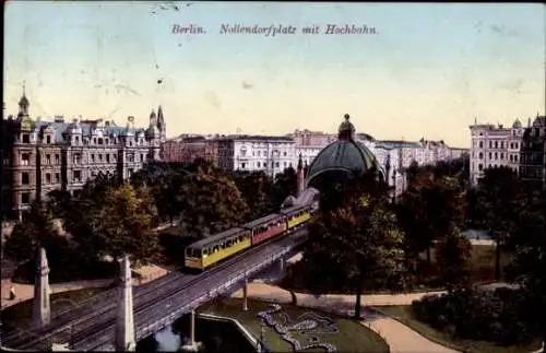 Ak Berlin Schöneberg, Nollendorfplatz, Hochbahn