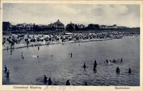 Ak Międzyzdroje Ostseebad Misdroy Pommern, Badeleben, Strand