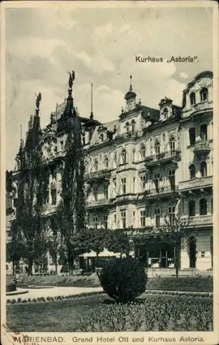 Ak Mariánské Lázně Marienbad Region Karlsbad, Kurhaus Astoria, Grand Hotel Ott