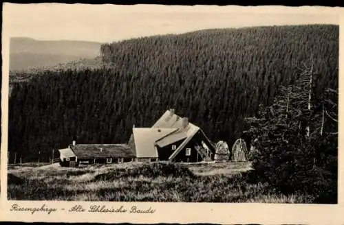 Ak Szklarska Poręba Schreiberhau Schlesien, Alte schlesische Baude, Schronisko Pod Łabskim Szczytem