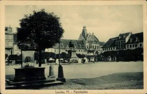 Ak Landau in der Pfalz, Paradeplatz