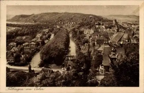 Ak Tübingen am Neckar Baden Württemberg, Blick auf Stadt vom Osten