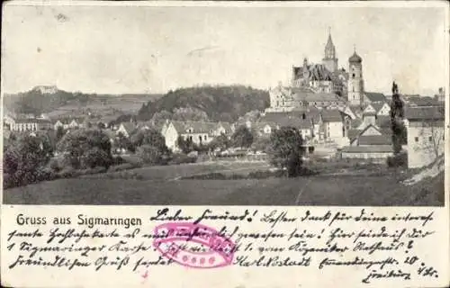 Ak Sigmaringen an der Donau, Gesamtansicht