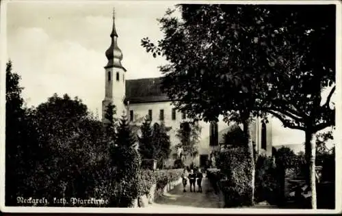 Ak Neckarelz Mosbach am Odenwald, Katholische Pfarrkirche