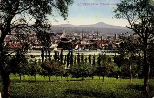 Ak Göppingen in Württemberg, Burg Hohenstaufen, Teilansicht