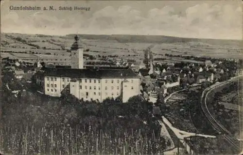 Ak Gundelsheim am Neckar Württemberg, Schloss Hornegg