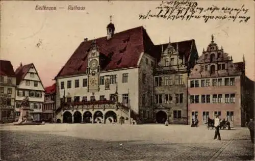 Ak Heilbronn am Neckar, rathaus