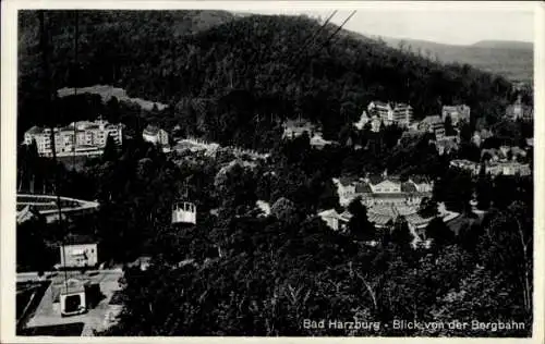 Ak Bad Harzburg am Harz, Blick von der Bergbahn