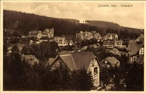 Ak Schierke Wernigerode am Harz, Unterdorf