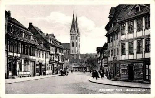 Ak Halberstadt Sachsen Anhalt, Johannesbrunnen