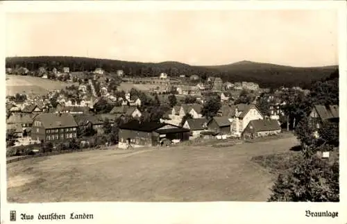 Ak Braunlage im Oberharz, Teilansicht, Achtermann