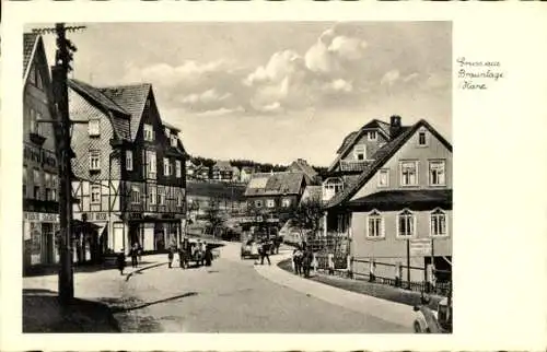 Ak Braunlage im Oberharz, Teilansicht