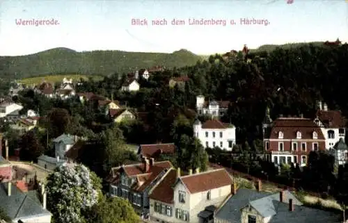 Ak Wernigerode am Harz, Lindenberg, Harburg