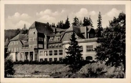 Ak Schierke Wernigerode im Harz, Hotel Heinrich Heine