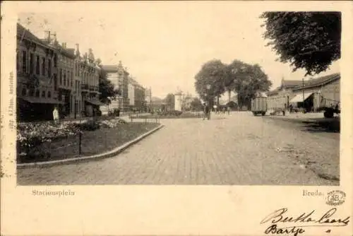 Ak Breda Nordbrabant, Stationsplein