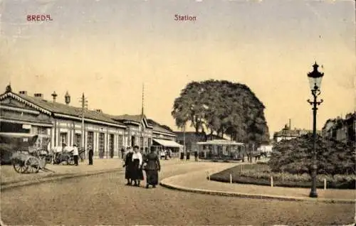 Ak Breda Nordbrabant, Bahnhof