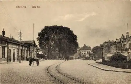 Ak Breda Nordbrabant, Bahnhof