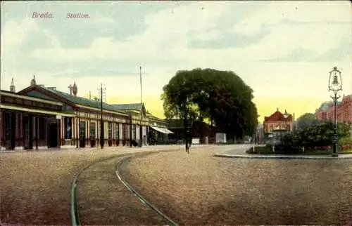 Ak Breda Nordbrabant, Bahnhof