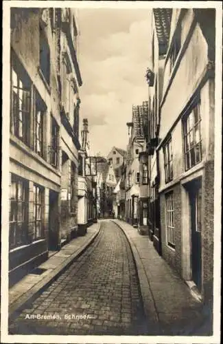 Ak Hansestadt Bremen, Altstadt, Schnoor, Gasse