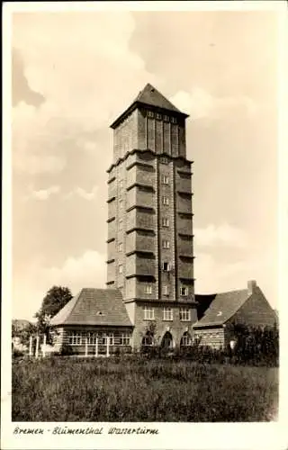 Ak Blumenthal Hansestadt Bremen, Wasserturm