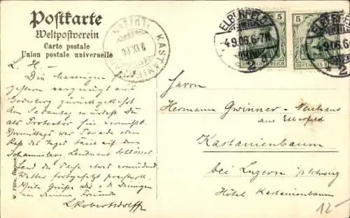 Ak Müngsten an der Wupper Wuppertal, Sturmkatastrophe 1906, Tannenallee