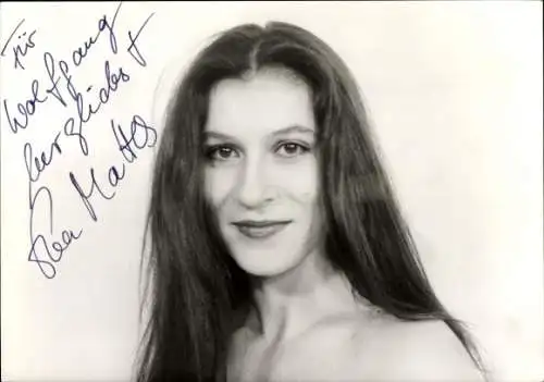 Ak Schauspielerin Eva Mattes, Portrait, Autogramm