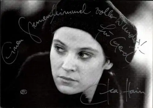 Ak Schauspielerin Jeanette Hain, Portrait, Autogramm