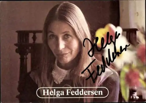 Ak Schauspielerin und Sängerin Helga Feddersen, Portrait, Autogramm