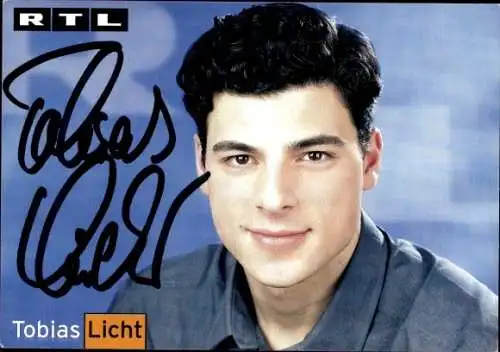 Ak Schauspieler Tobias Licht, Portrait, Autogramm