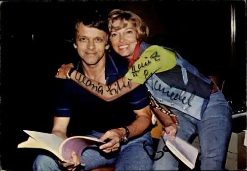 Ak Schauspieler Maria Litto und Heinz Schmiedel, Portrait, Autogramme