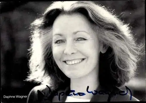 Ak Schauspielerin Daphne Wagner, Portrait, Autogramm